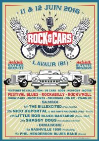 Festival ROCK’&’CARS à Lavaur (81). Du 11 au 12 juin 2016 à LAVAUR. Tarn.  12H00